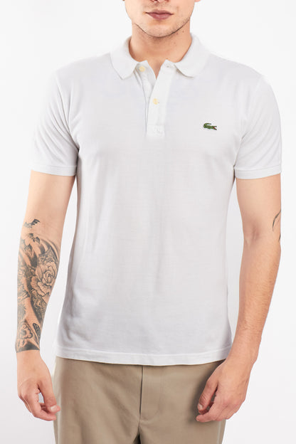 2000 Lacoste White Polo Shirt (M)