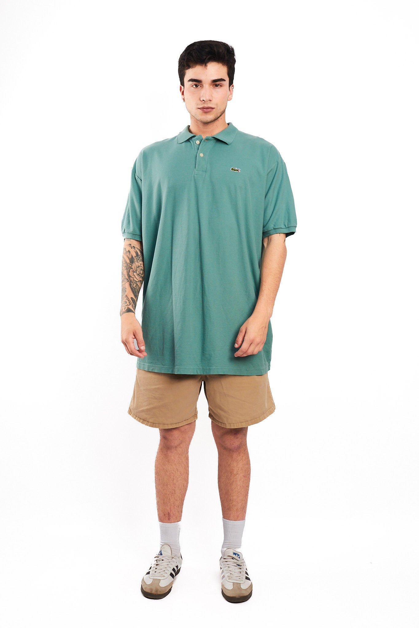 2000 Lacoste Pastel Green Polo Shirt (XL)