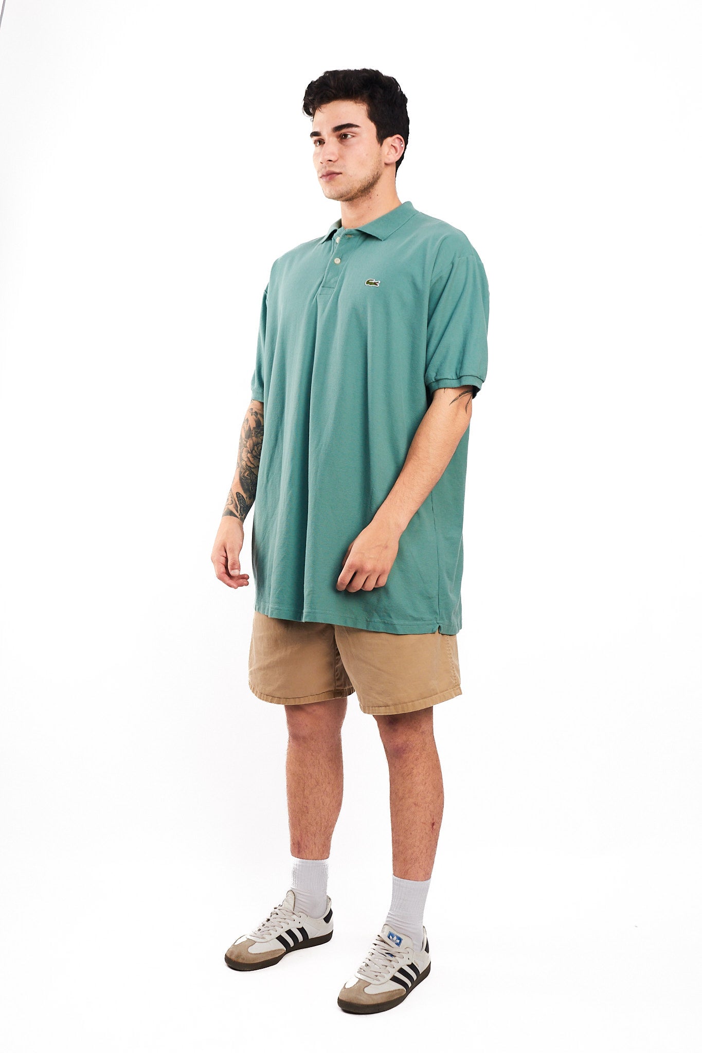 2000 Lacoste Pastel Green Polo Shirt (XL)