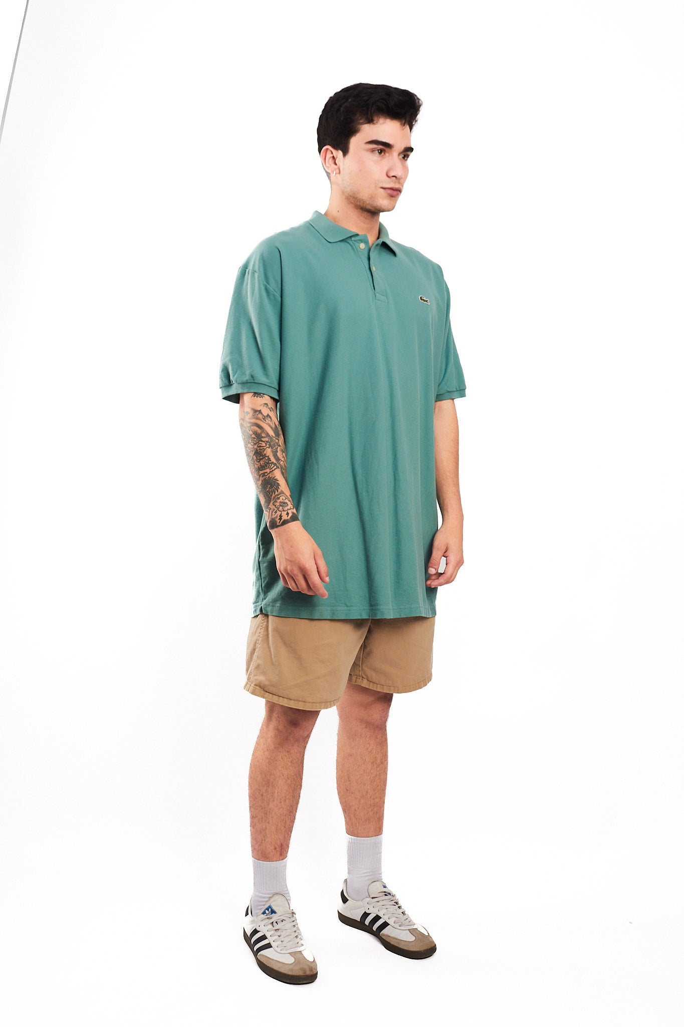 2000 Lacoste Pastel Green Polo Shirt (XL)