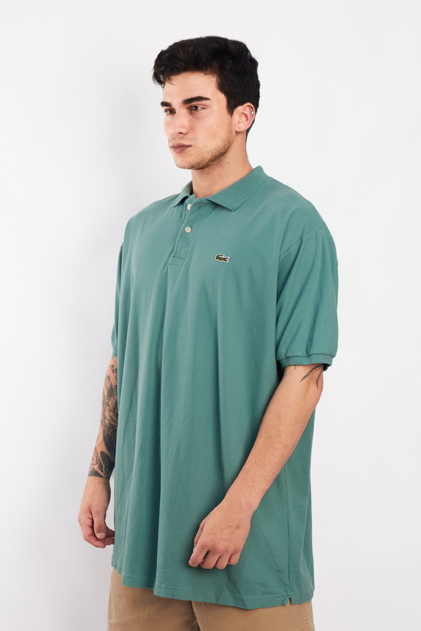 2000 Lacoste Pastel Green Polo Shirt (XL)