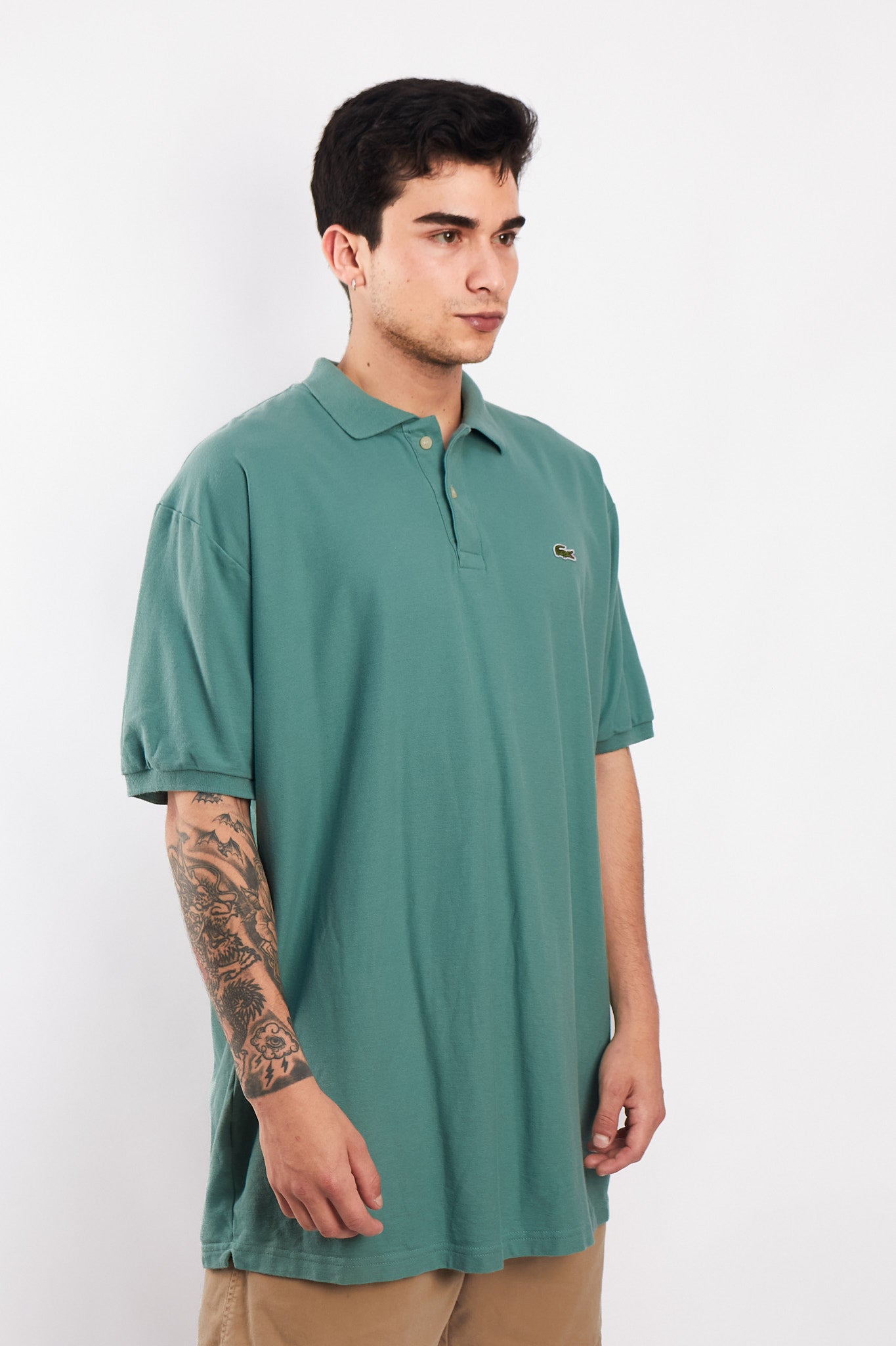 2000 Lacoste Pastel Green Polo Shirt (XL)