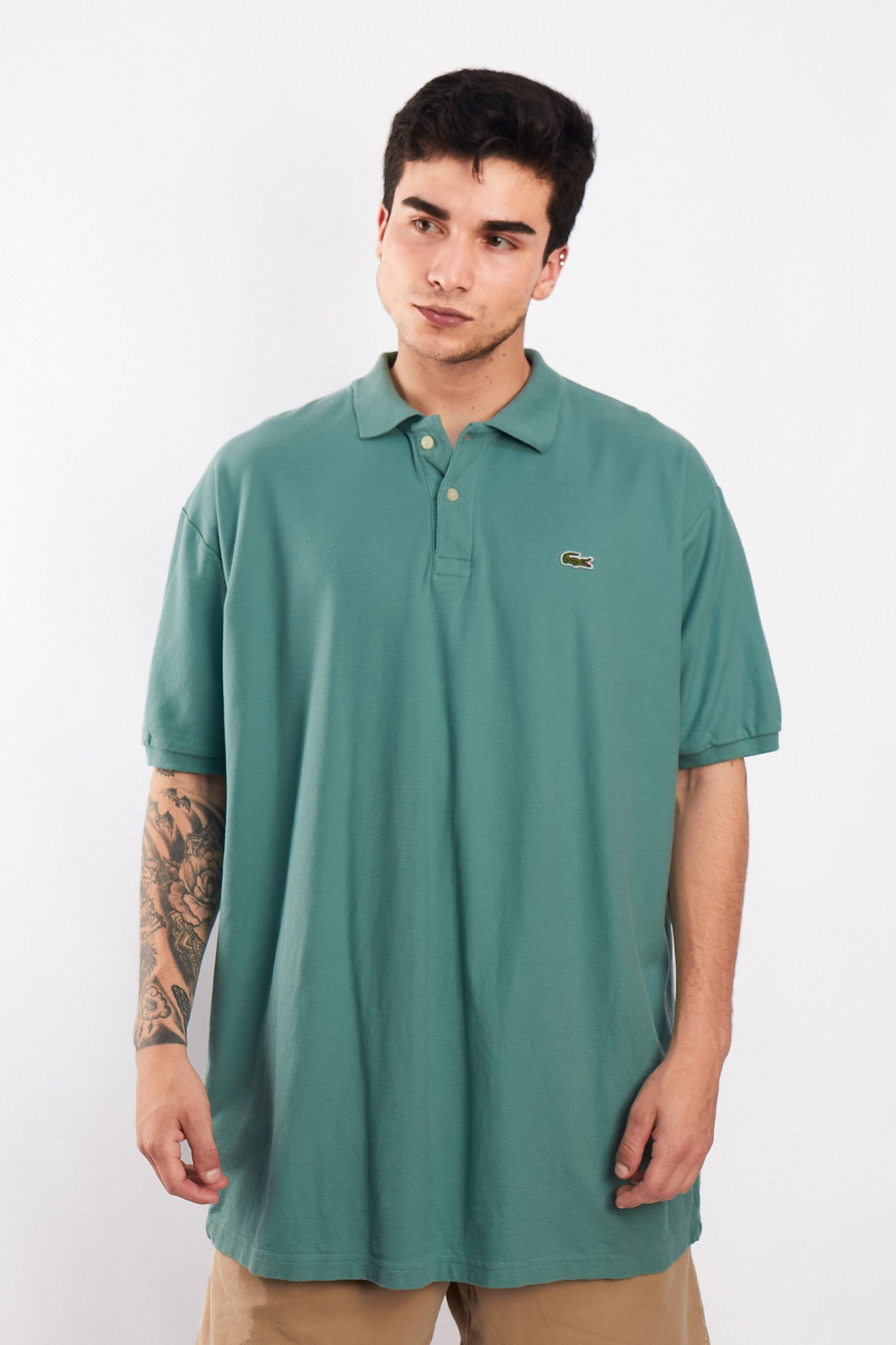 2000 Lacoste Pastel Green Polo Shirt (XL)