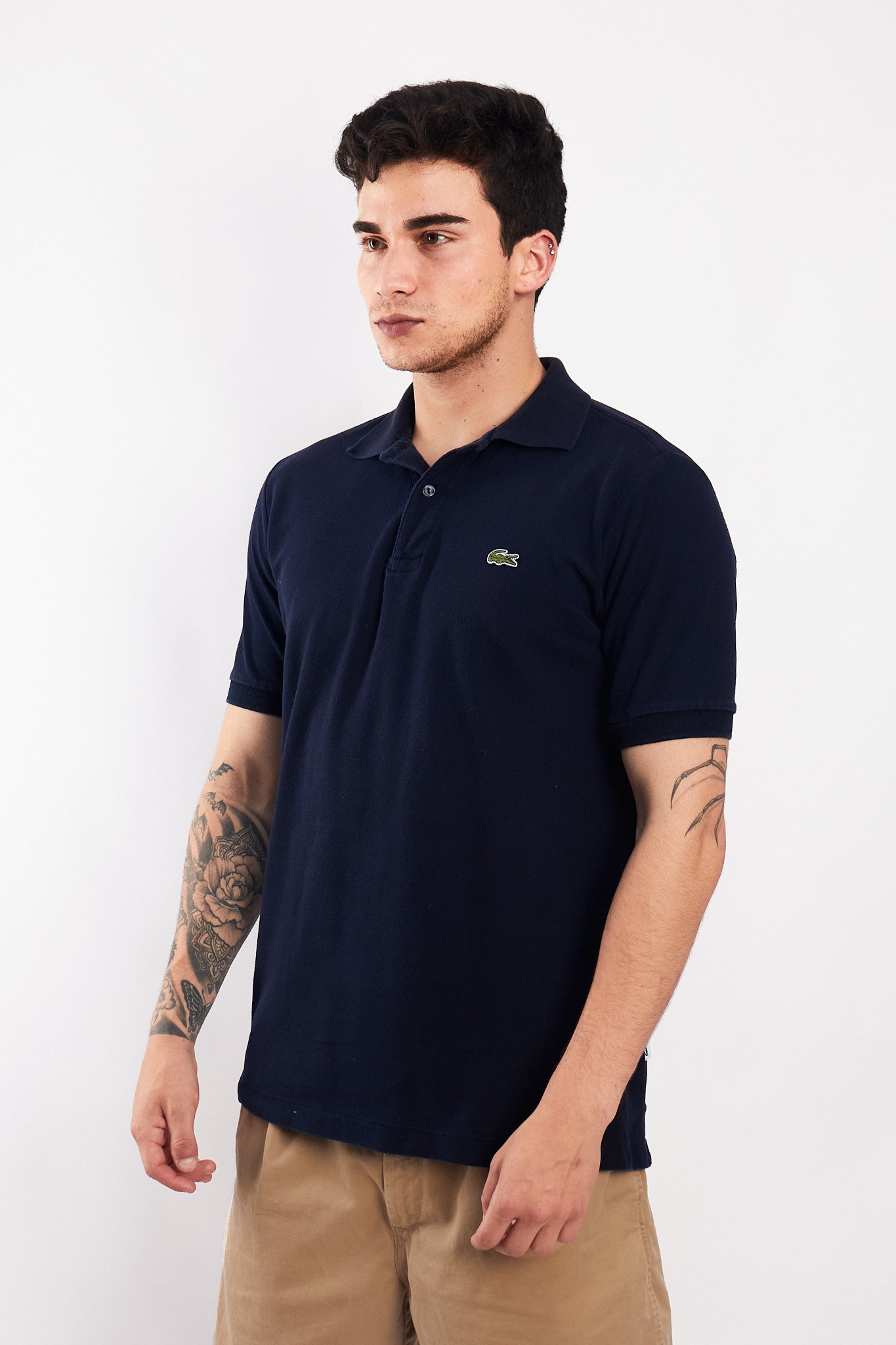 2000 Lacoste Navy Polo Shirt (M)