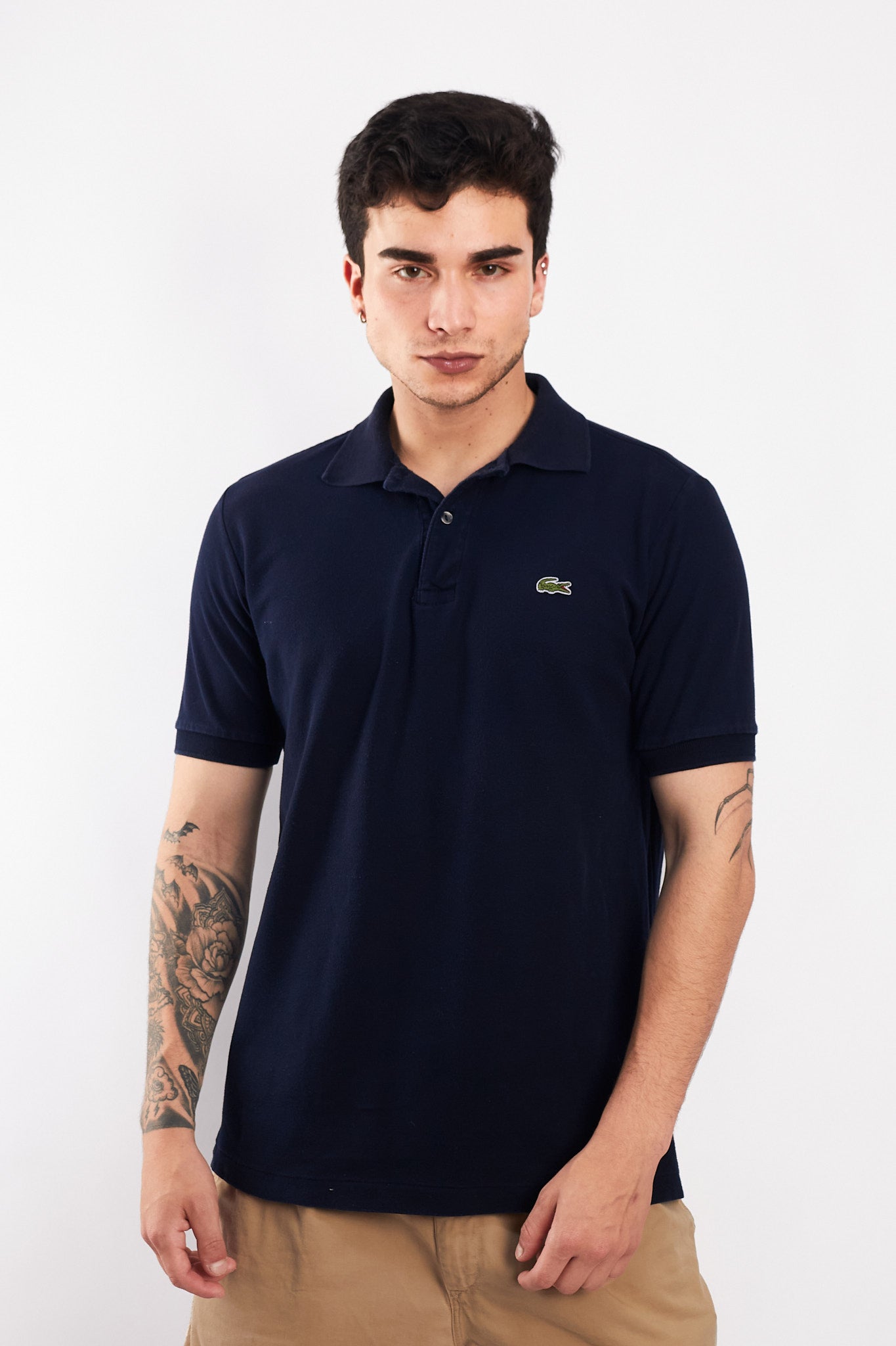 2000 Lacoste Navy Polo Shirt (M)
