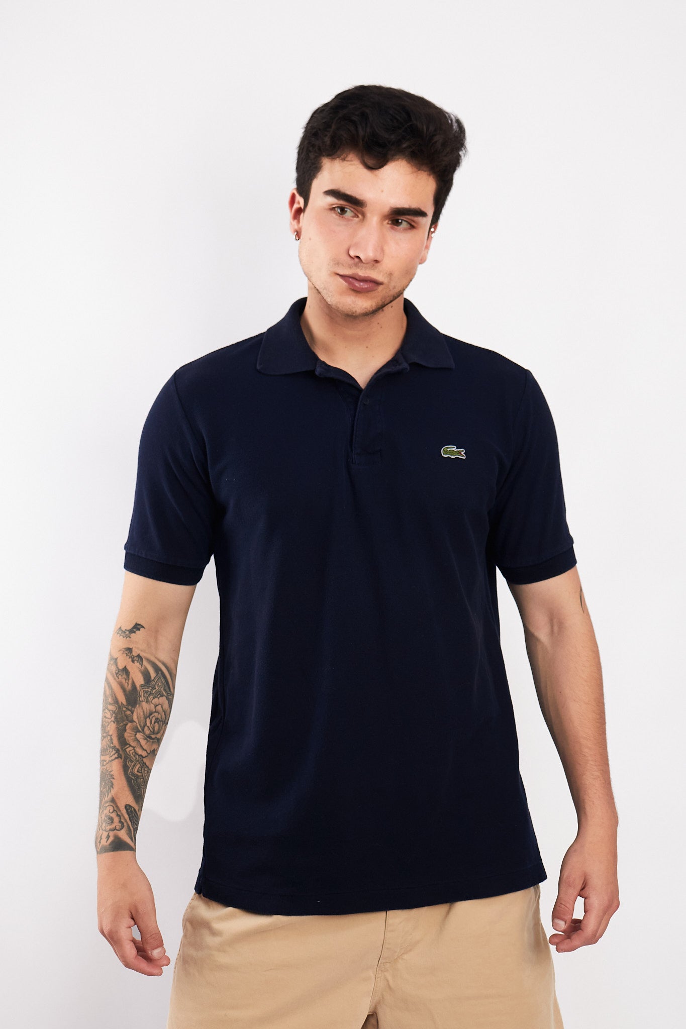 2000 Lacoste Navy Polo Shirt (M)