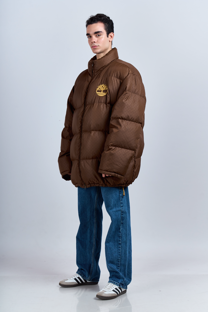 2000 Timberland Brown Down Puffer Jacket (XL/XXL)