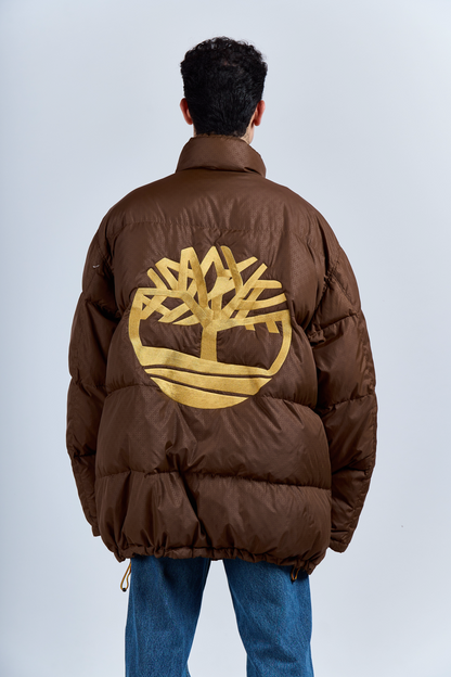 2000 Timberland Brown Down Puffer Jacket (XL/XXL)