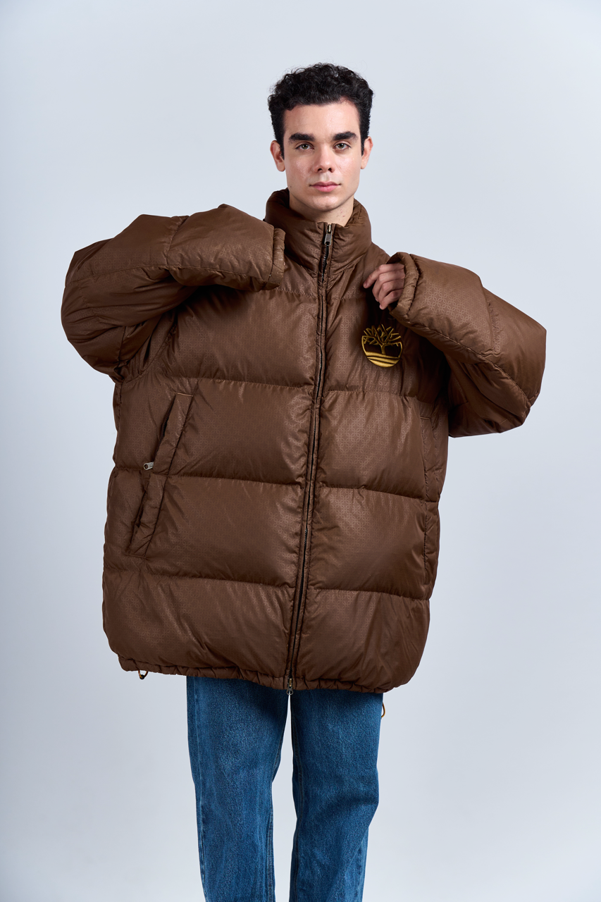 2000 Timberland Brown Down Puffer Jacket (XL/XXL)