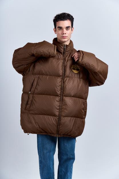 2000 Timberland Brown Down Puffer Jacket (XL/XXL)