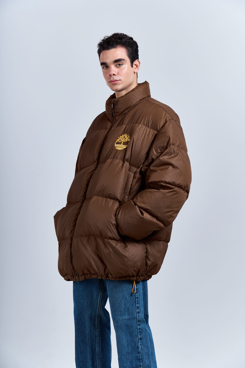 2000 Timberland Brown Down Puffer Jacket (XL/XXL)
