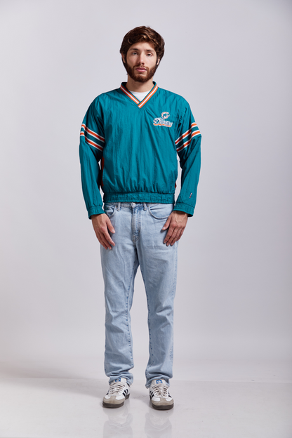 1990 NFL Miami Dolphins V neck Sweatshirt (S)