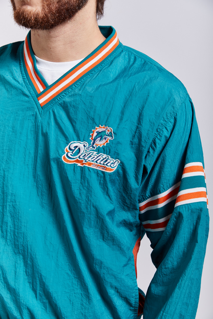 1990 NFL Miami Dolphins V neck Sweatshirt (S)