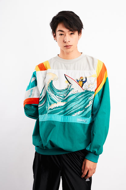 1980 Adidas Vintage Mac Miller Amuza River Crewneck (M/L)