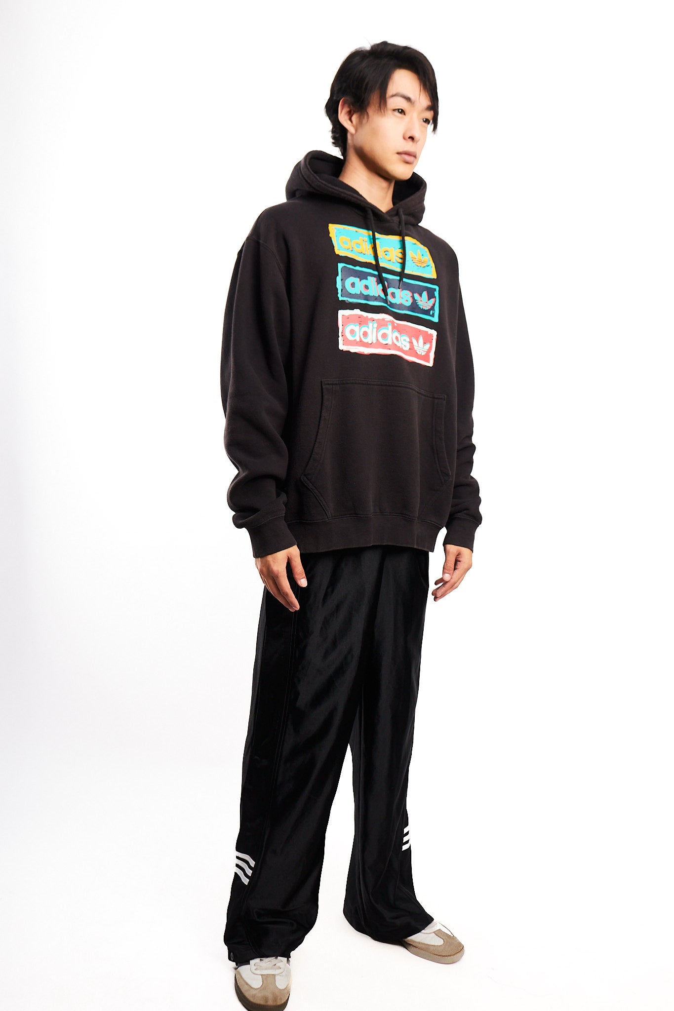 2020 Adidas Black Big Logo Hoodie (M)