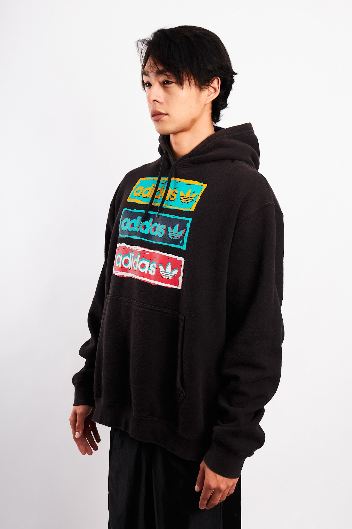2020 Adidas Black Big Logo Hoodie (M)