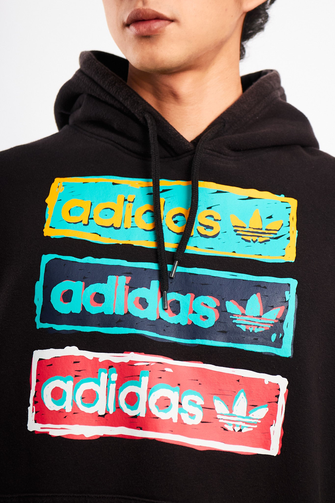 2020 Adidas Black Big Logo Hoodie (M)