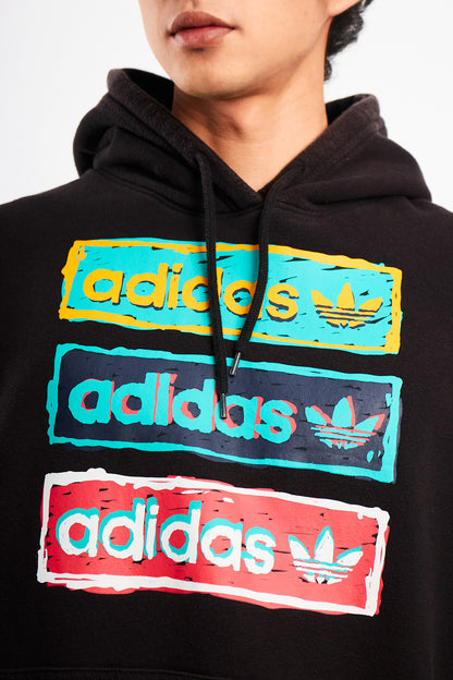 2020 Adidas Black Big Logo Hoodie (M)