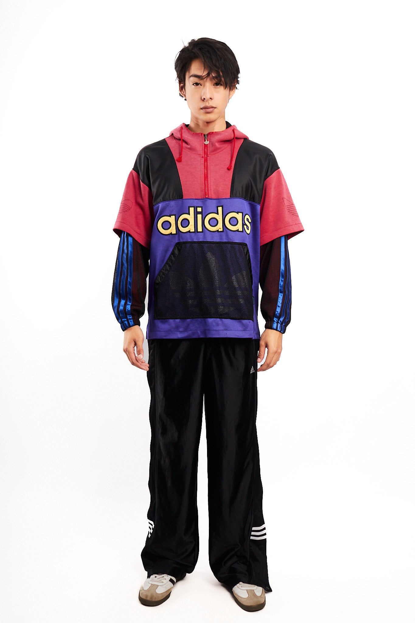 1990s Vintage Adidas x Descente Big Logo Mesh Jacket (M/L)