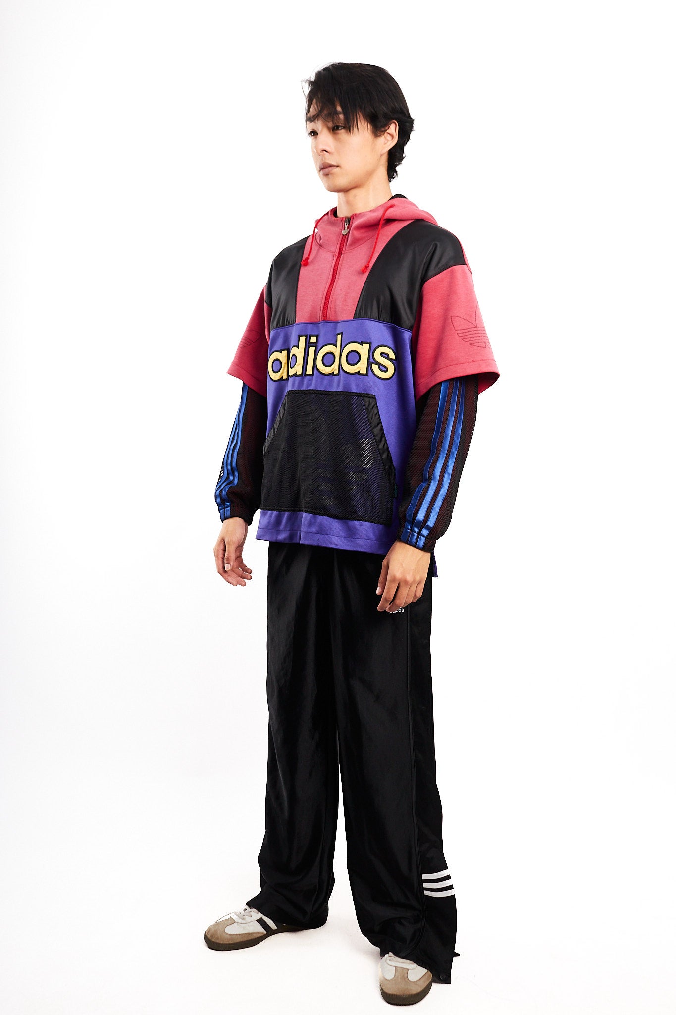 1990s Vintage Adidas x Descente Big Logo Mesh Jacket (M/L)