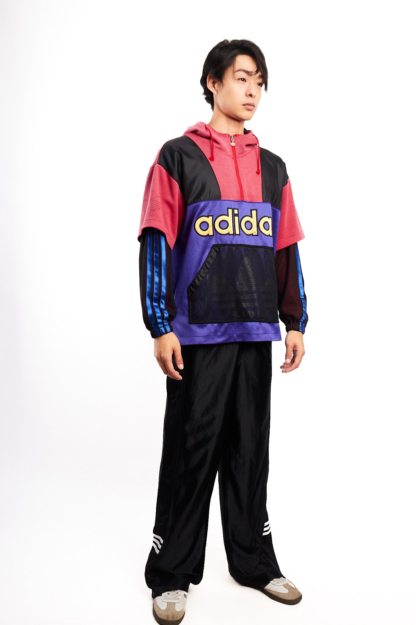 1990s Vintage Adidas x Descente Big Logo Mesh Jacket (M/L)