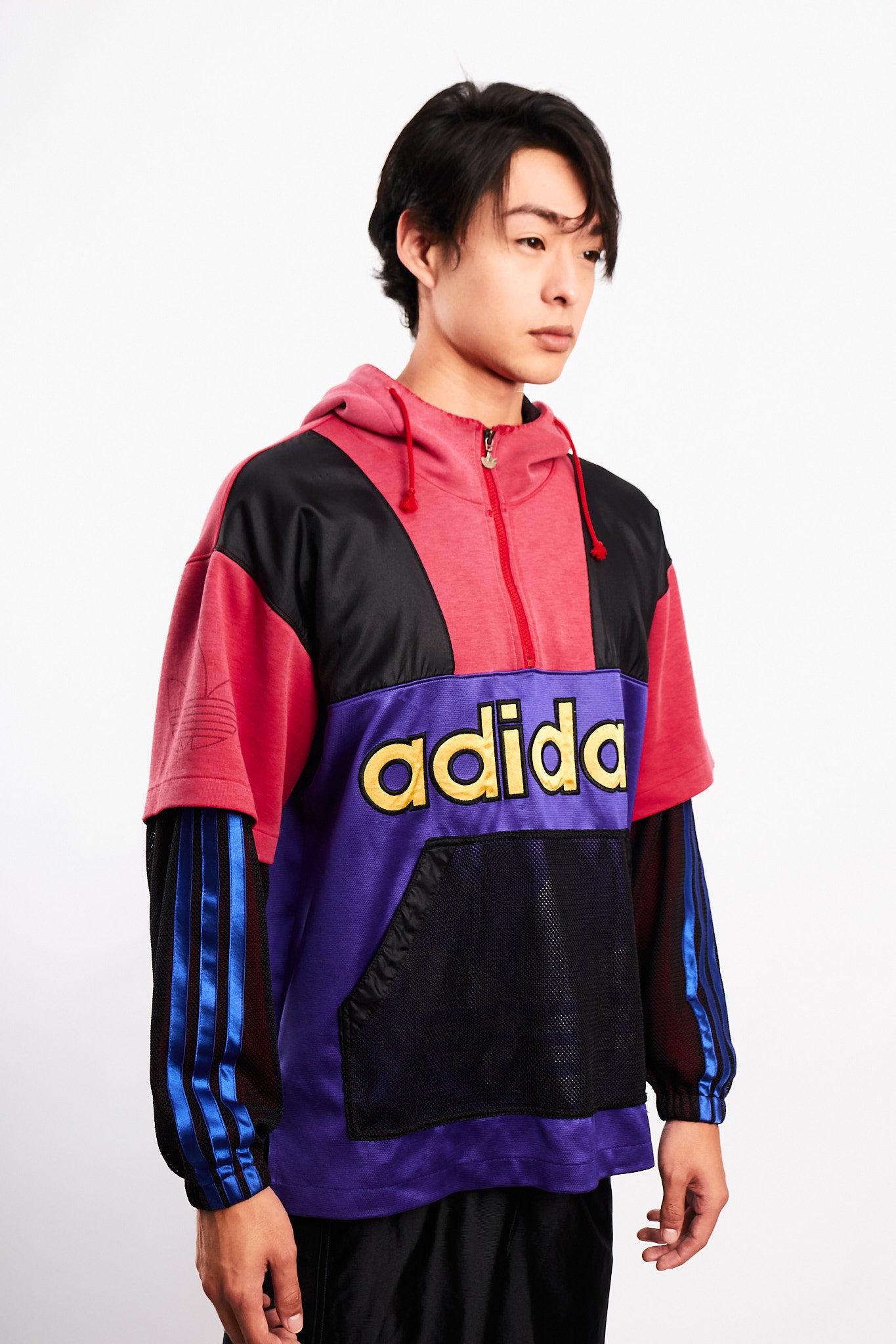 1990s Vintage Adidas x Descente Big Logo Mesh Jacket (M/L)