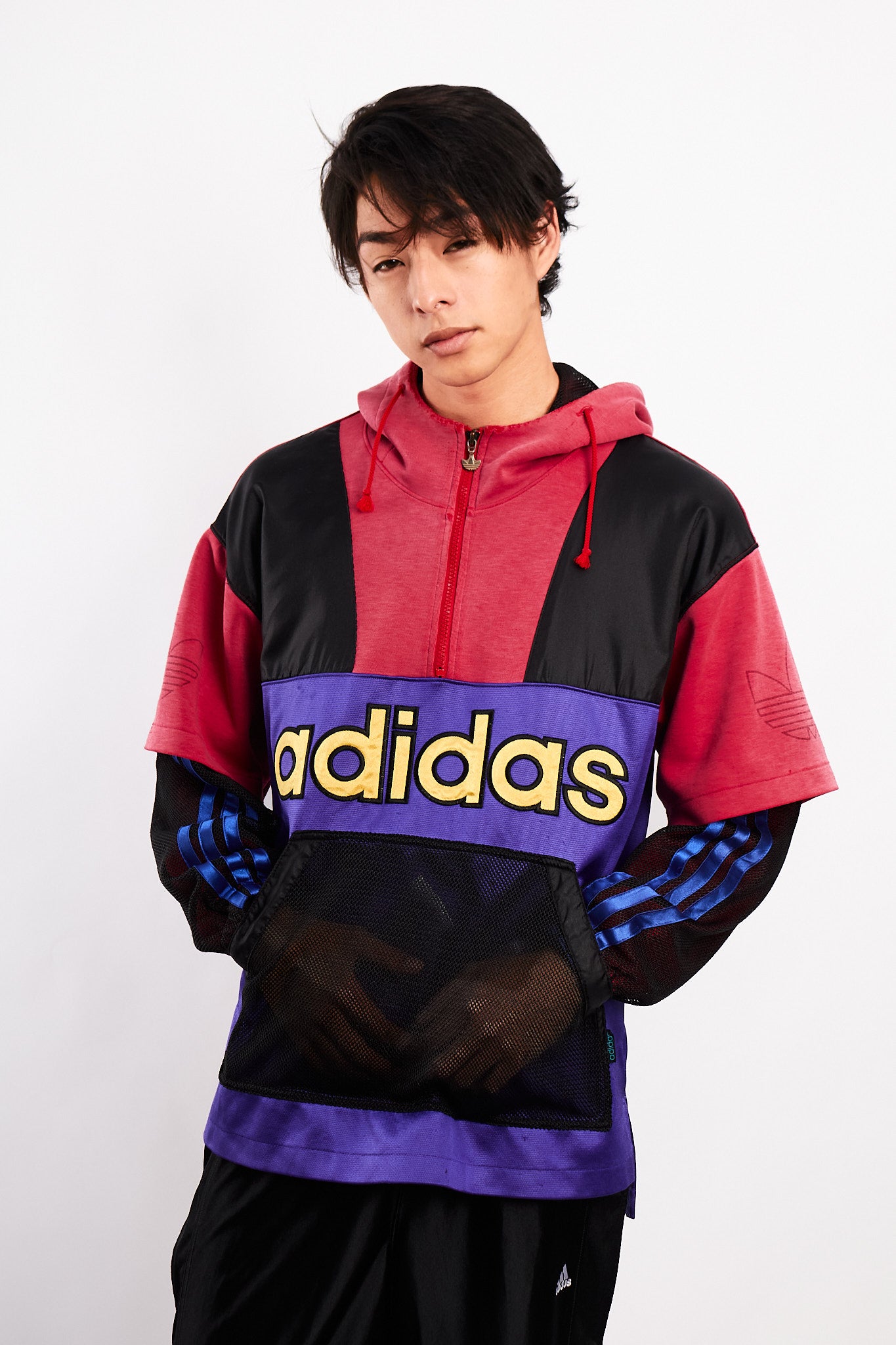 1990s Vintage Adidas x Descente Big Logo Mesh Jacket (M/L)