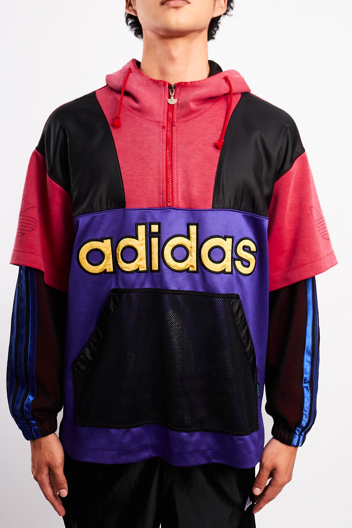1990s Vintage Adidas x Descente Big Logo Mesh Jacket (M/L)