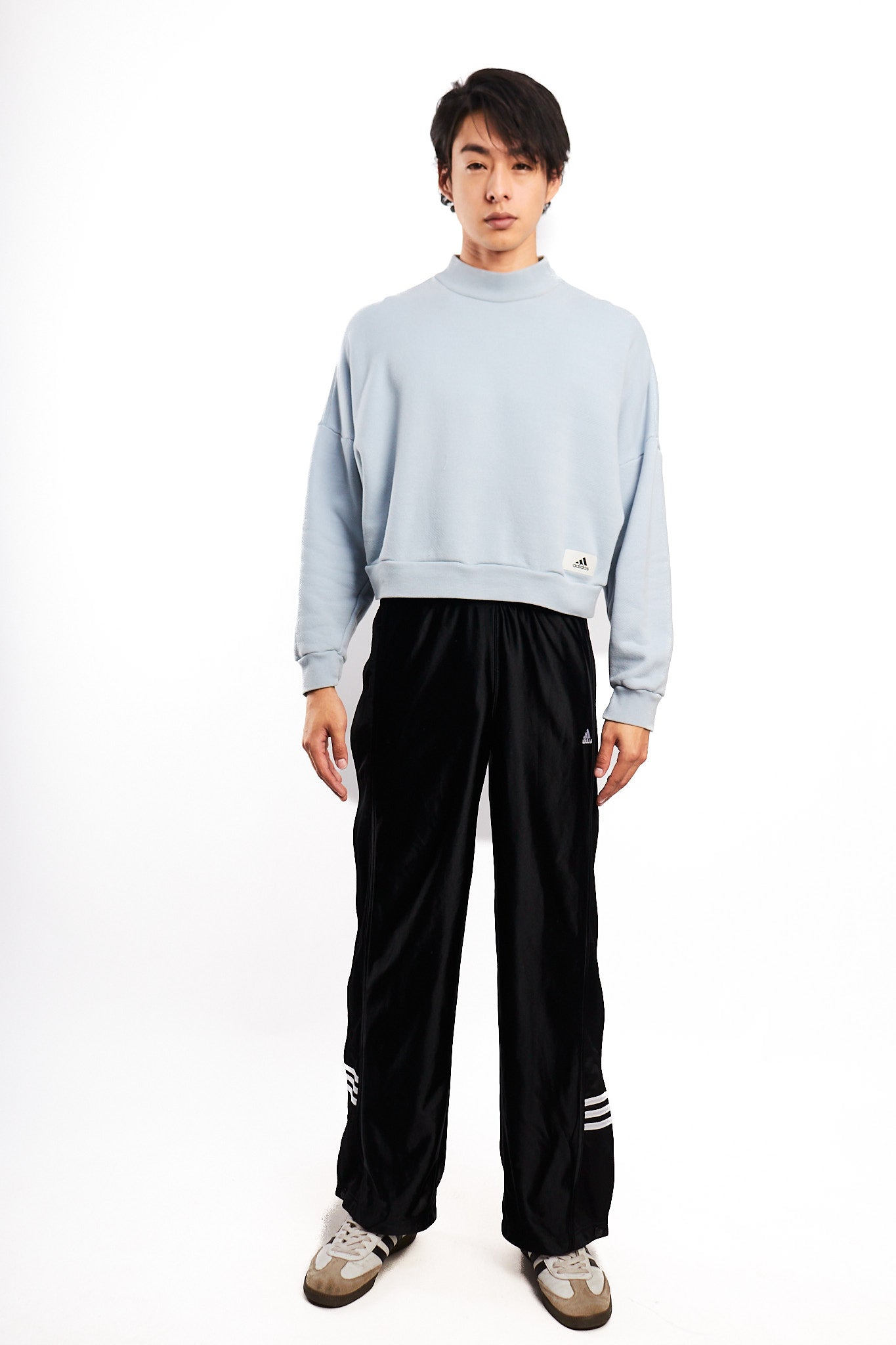2023 Adidas Baby Blue Boxy Crewneck (S/M)