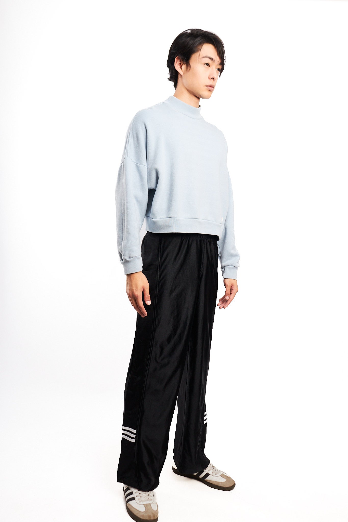 2023 Adidas Baby Blue Boxy Crewneck (S/M)