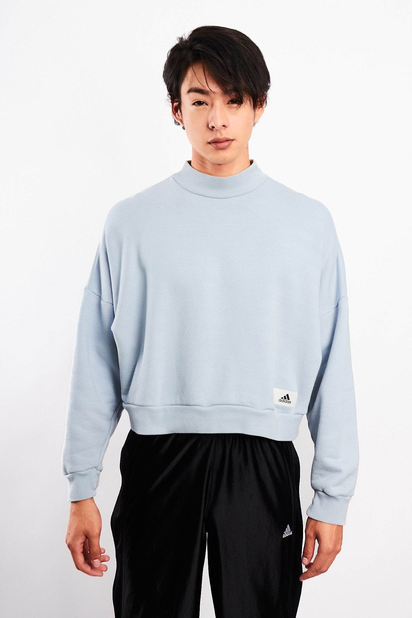 2023 Adidas Baby Blue Boxy Crewneck (S/M)