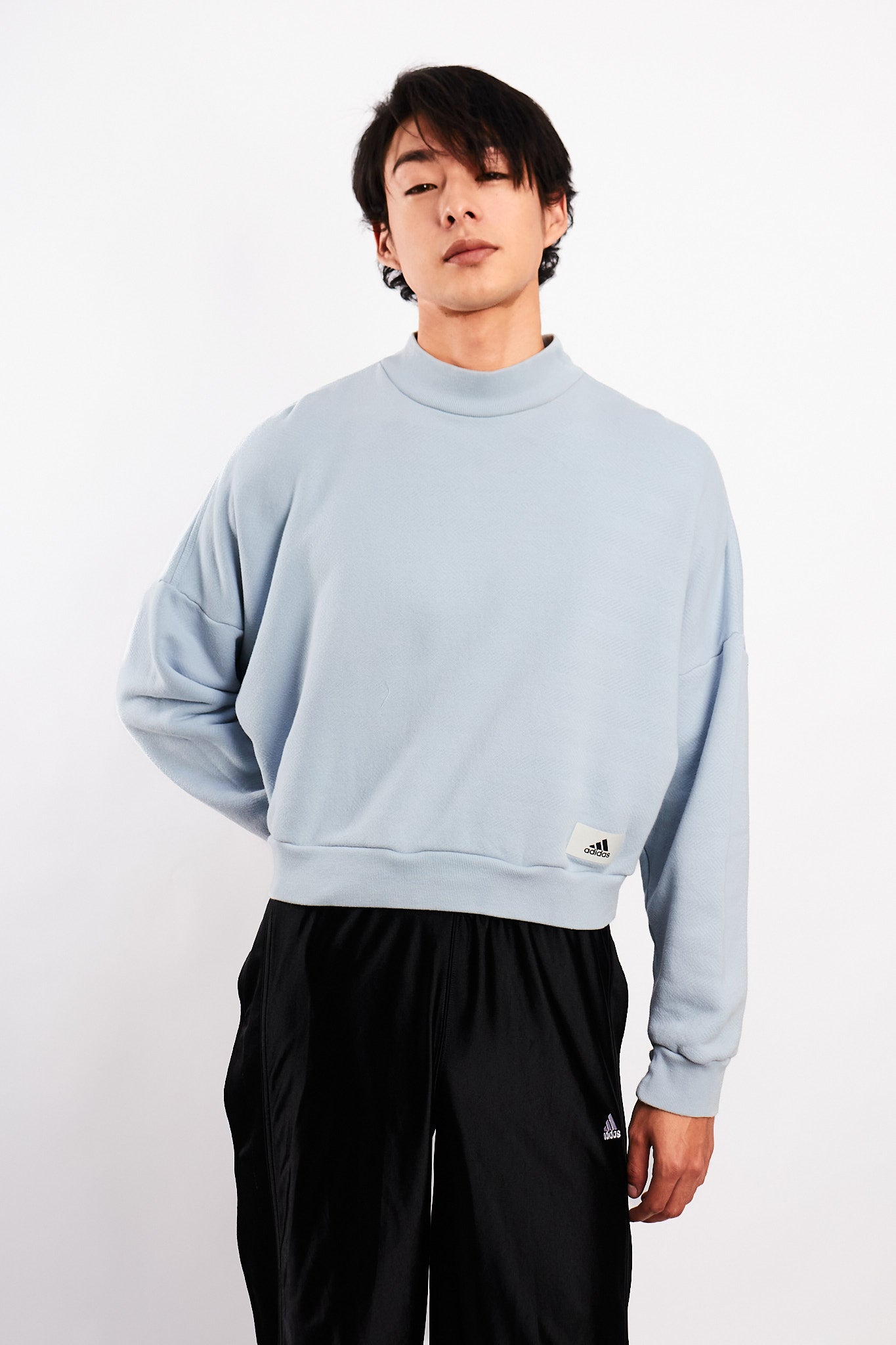 2023 Adidas Baby Blue Boxy Crewneck (S/M)