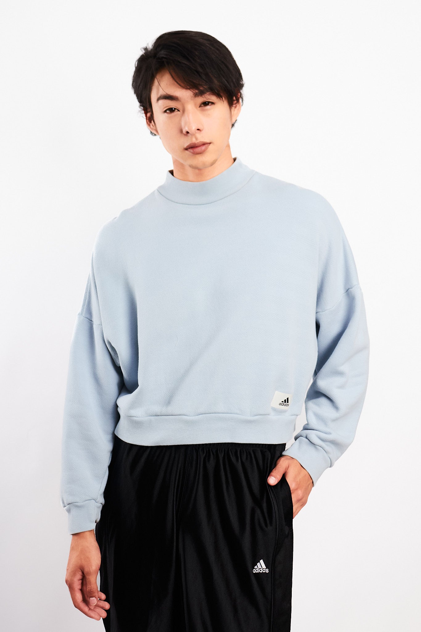 2023 Adidas Baby Blue Boxy Crewneck (S/M)