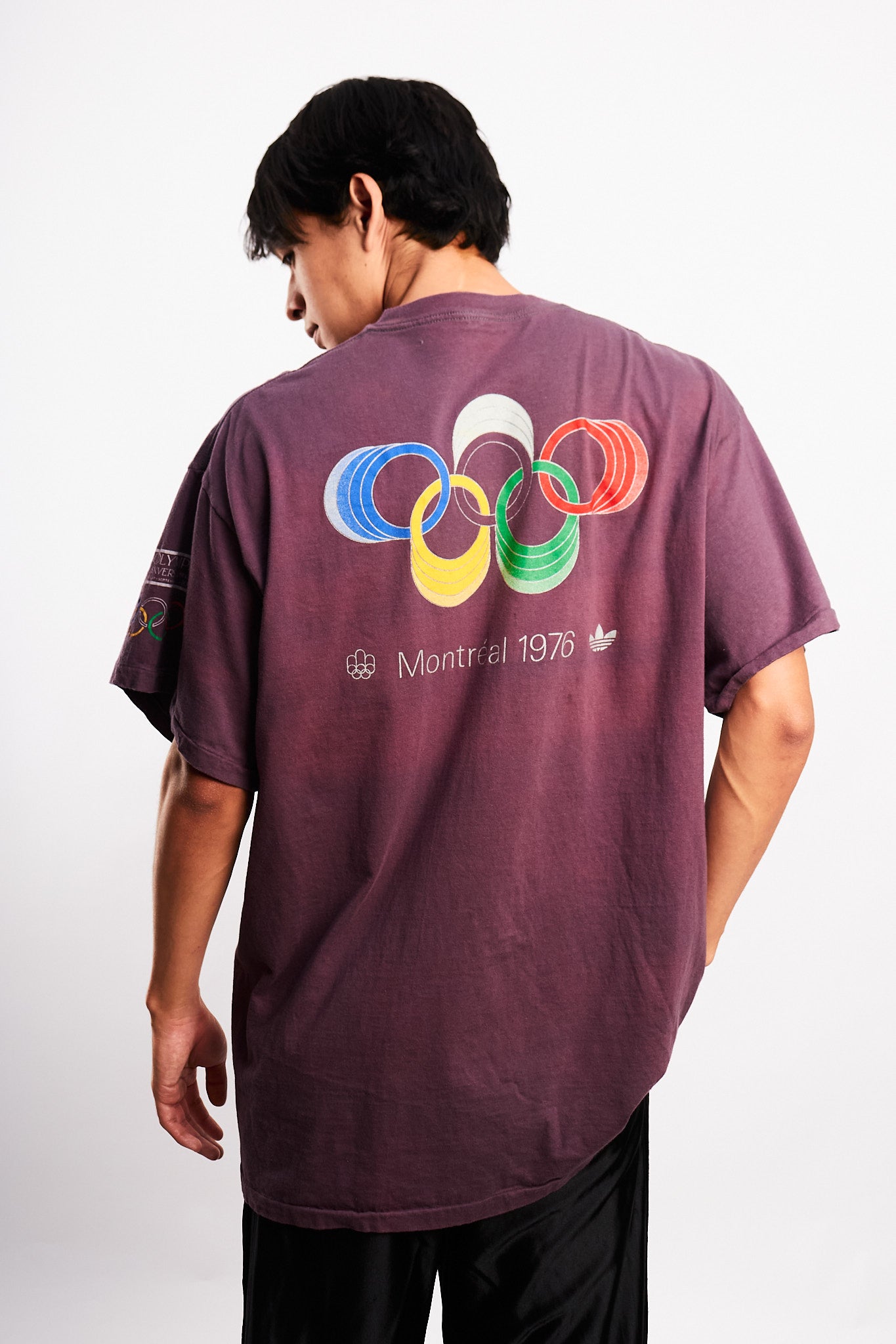 1976 Vintage Adidas Montreal Olympics Game Distressed T-shirt (M/L)