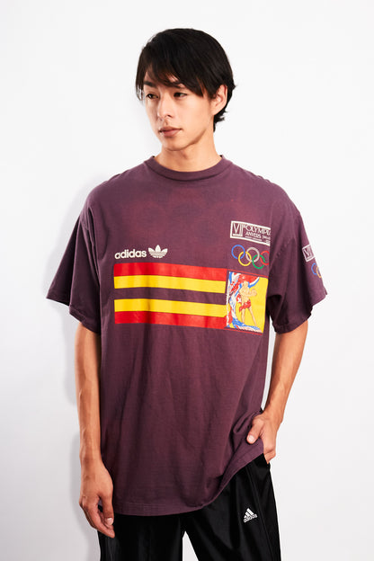 1976 Vintage Adidas Montreal Olympics Game Distressed T-shirt (M/L)