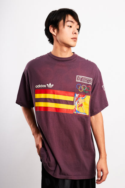 1976 Vintage Adidas Montreal Olympics Game Distressed T-shirt (M/L)