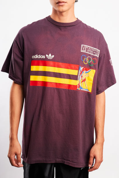 1976 Vintage Adidas Montreal Olympics Game Distressed T-shirt (M/L)