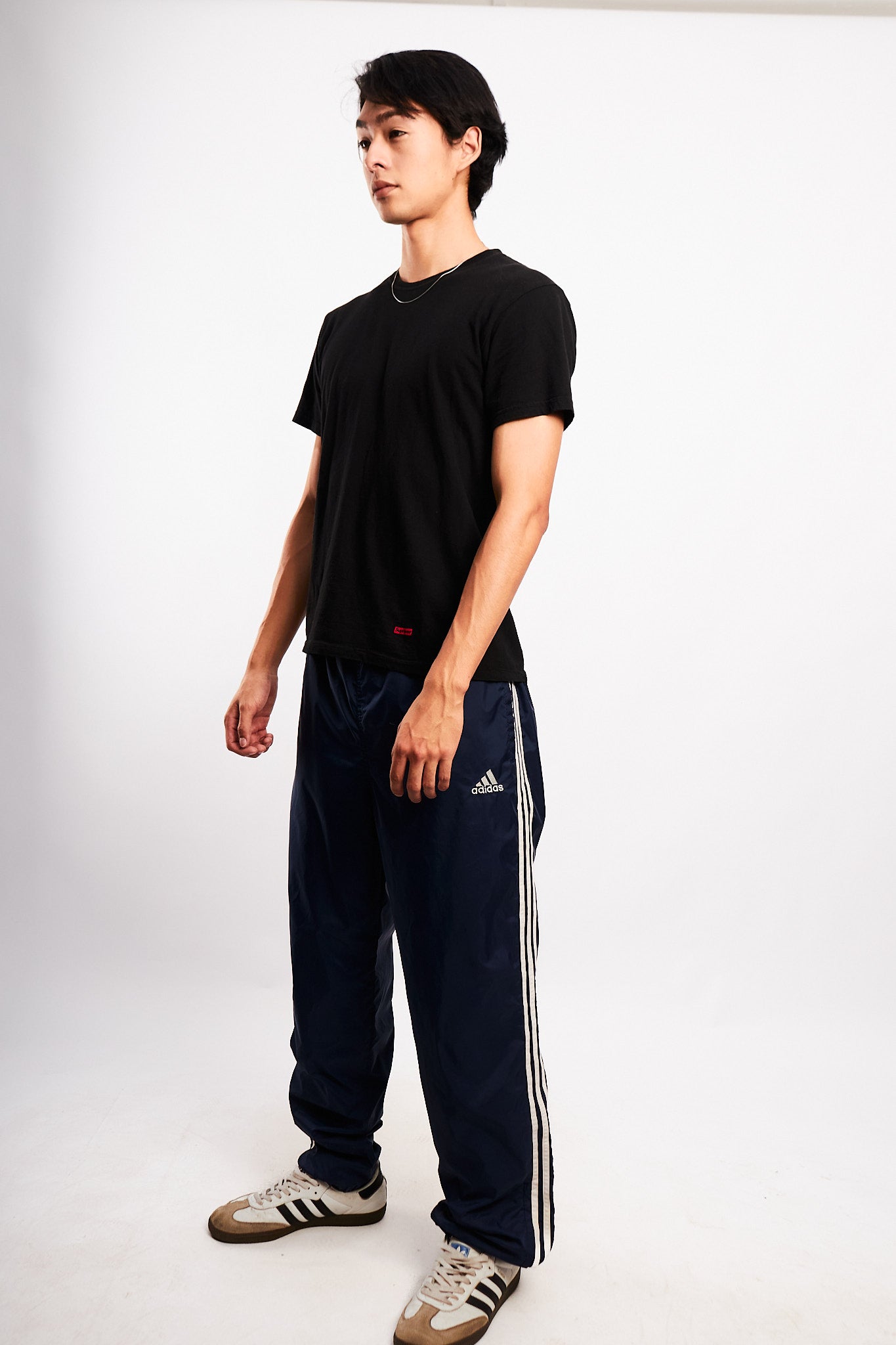 2000s Vintage Adidas Navy Track Pant (S/M)