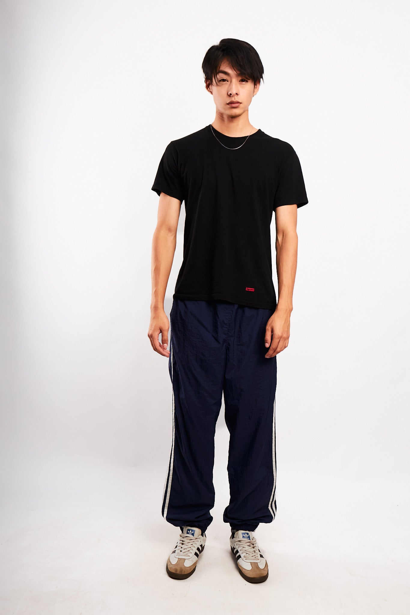 2000s Vintage Adidas Navy Track Pant  (S/M)