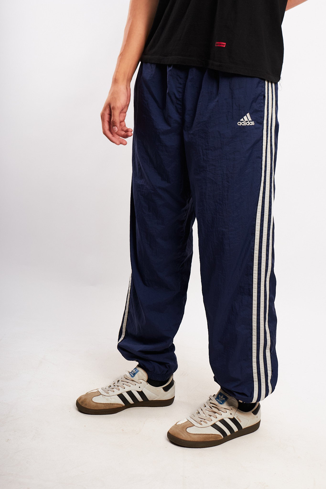 2000s Vintage Adidas Navy Track Pant  (S/M)