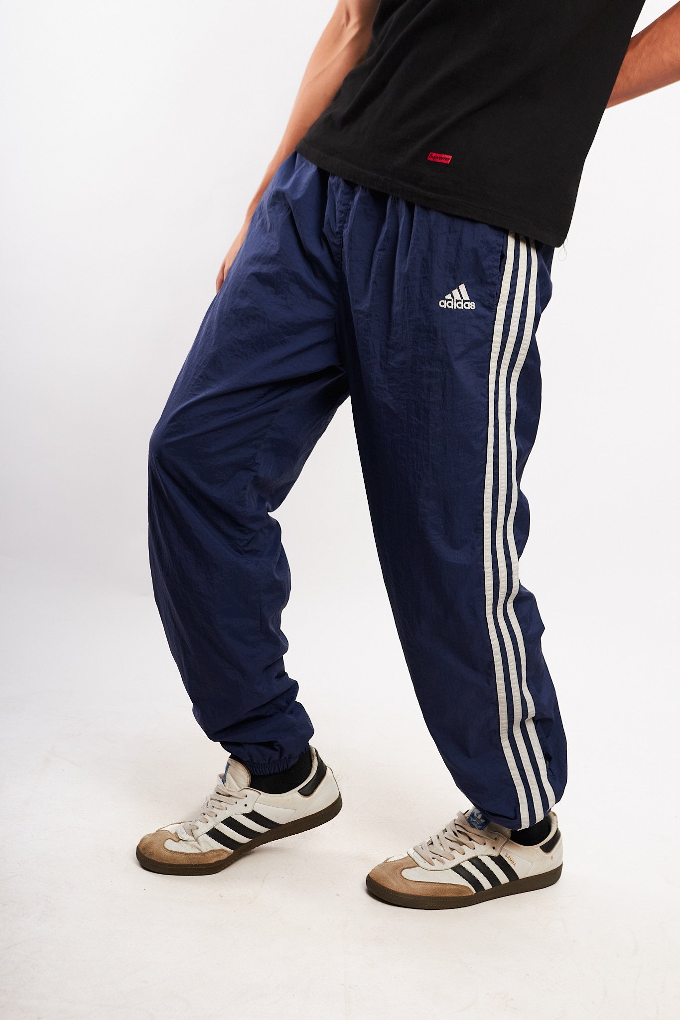 2000s Vintage Adidas Navy Track Pant  (S/M)