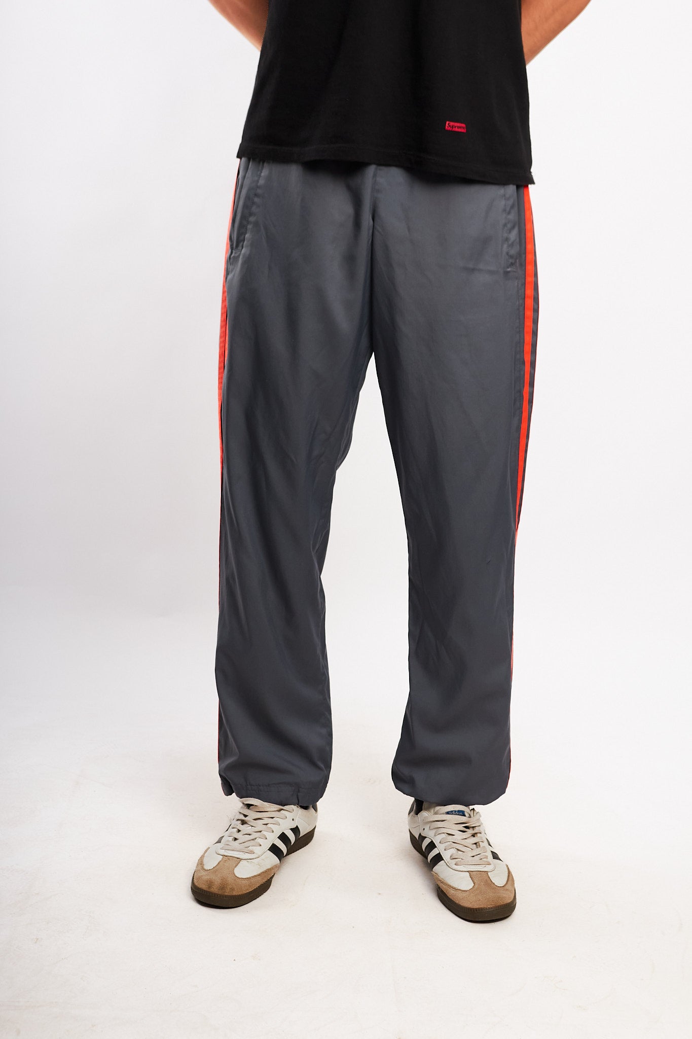 2000s Vintage Adidas Gray Track Pant (S/M)