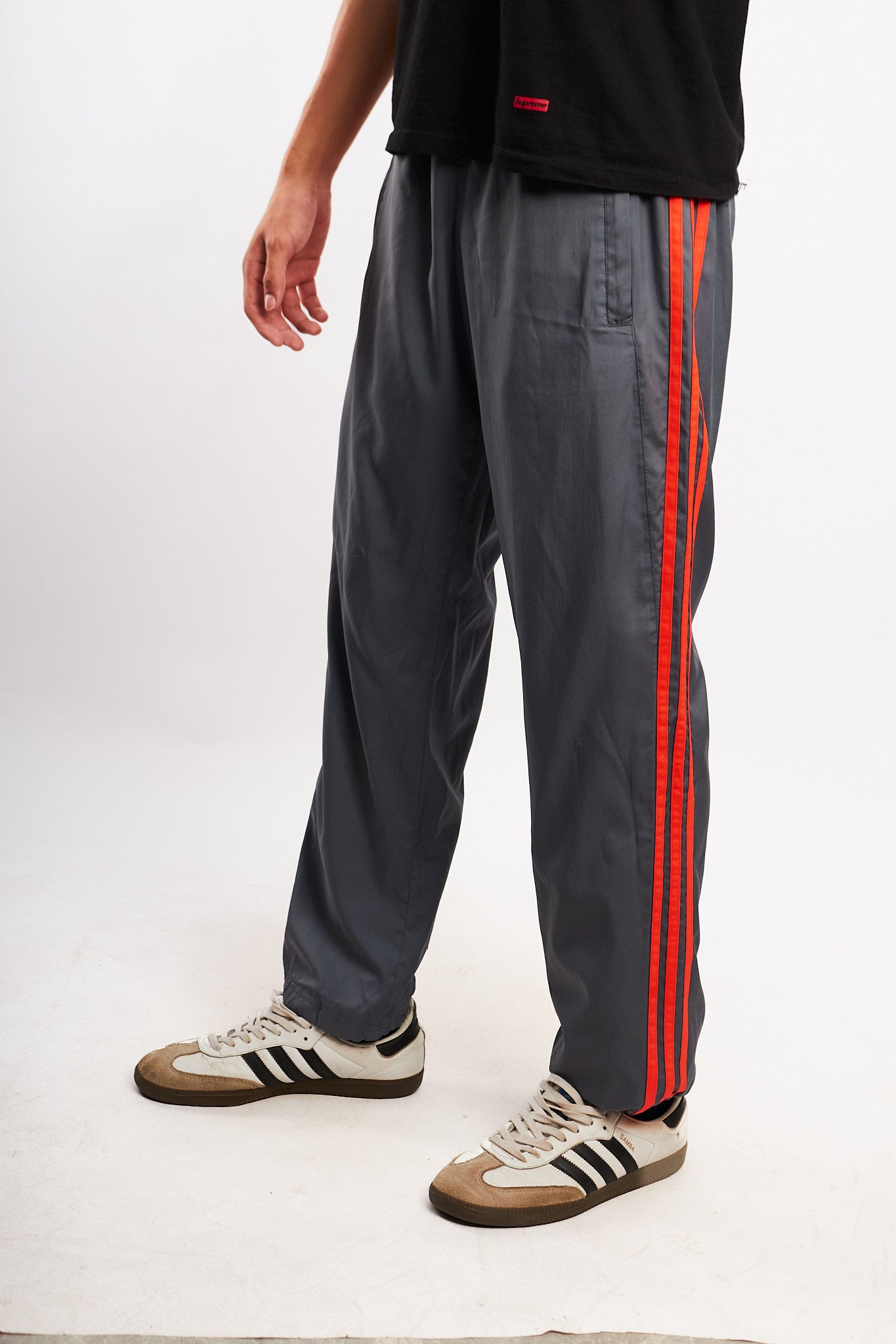 2000s Vintage Adidas Gray Track Pant (S/M)