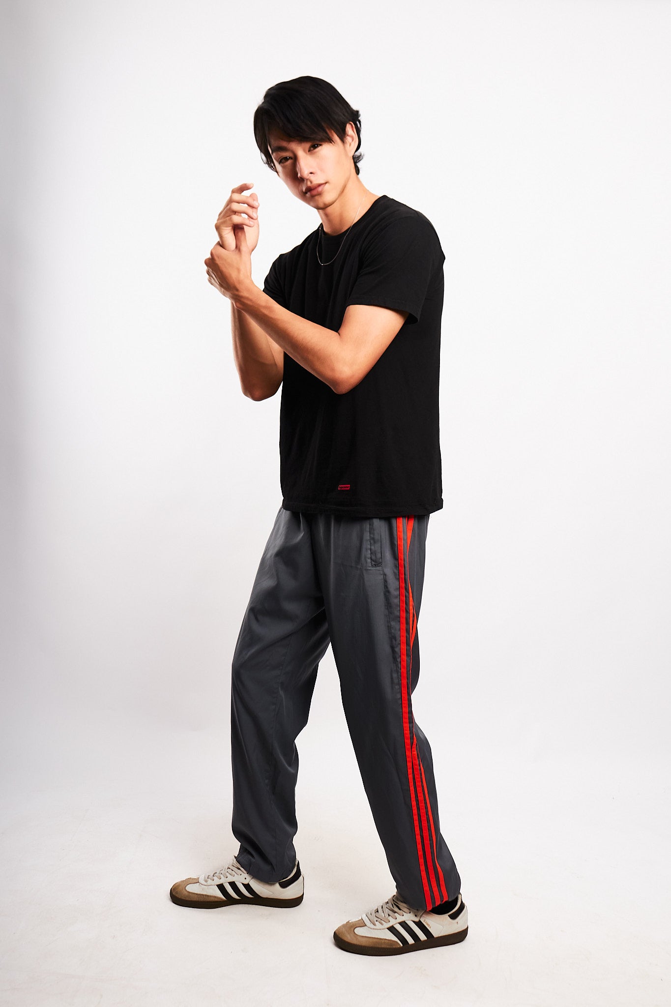 2000s Vintage Adidas Gray Track Pant (S/M)
