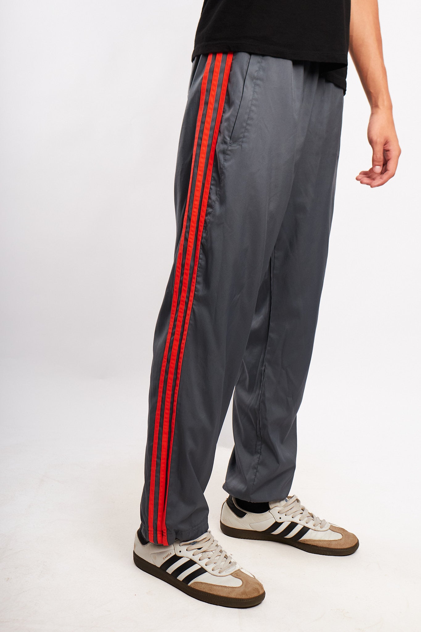 2000s Vintage Adidas Gray Track Pant (S/M)