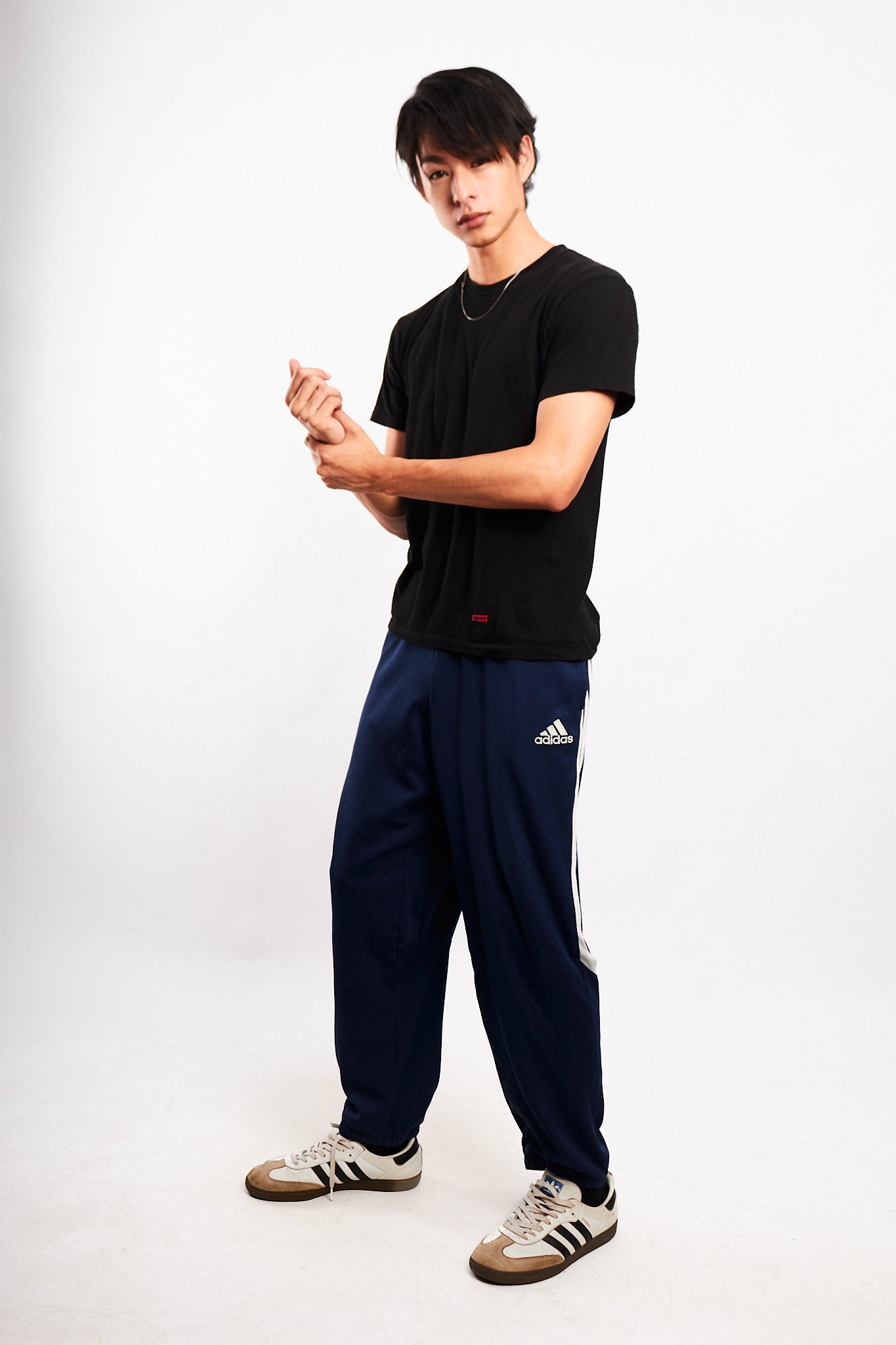 2000 Vintage Adidas Navy Track Pant (L/XL)