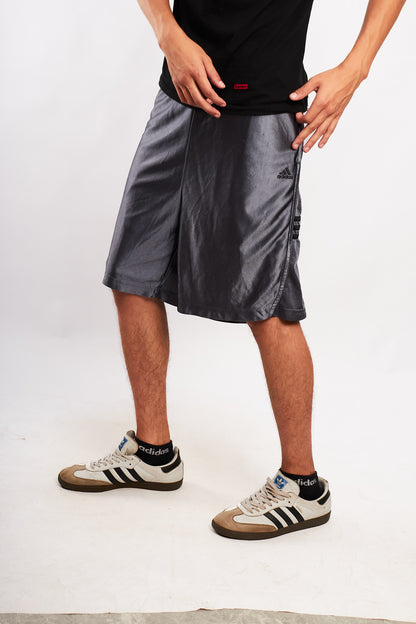 2000 Adidas Gray Satin Short (L/XL)
