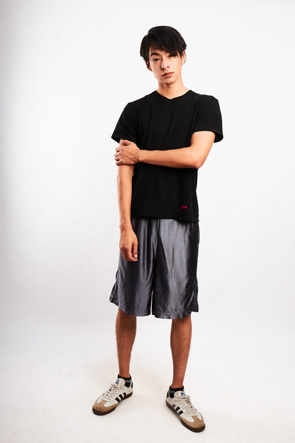 2000 Adidas Gray Satin Short (L/XL)