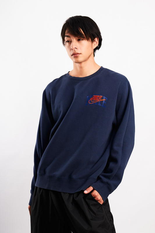 2020 Nike Navy Double Swoosh Crewneck (M/L)