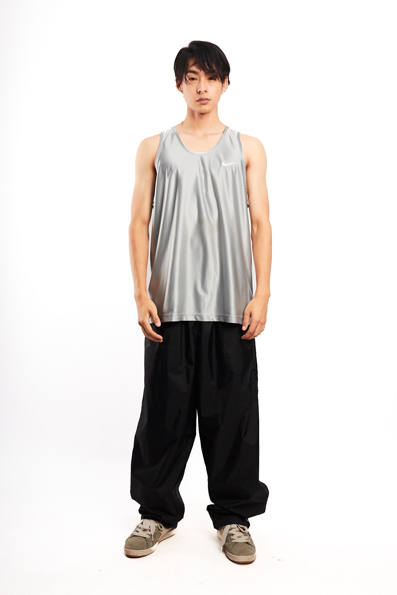 1990 Vintage Nike Metallic Tanktop Jersey (L)